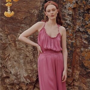 Louise Misha NWT legra top and olivia pant set S fuchsia pink